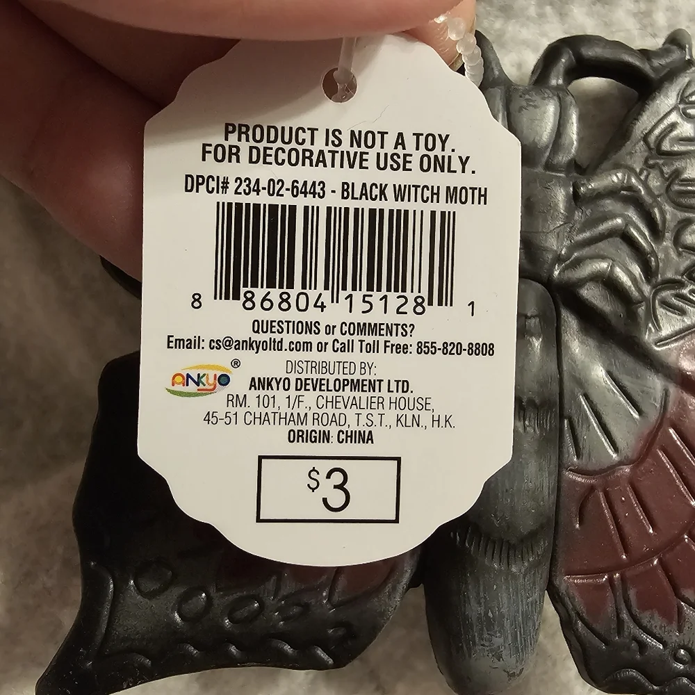 Target Moth Entomology Halloween Plastic Standee